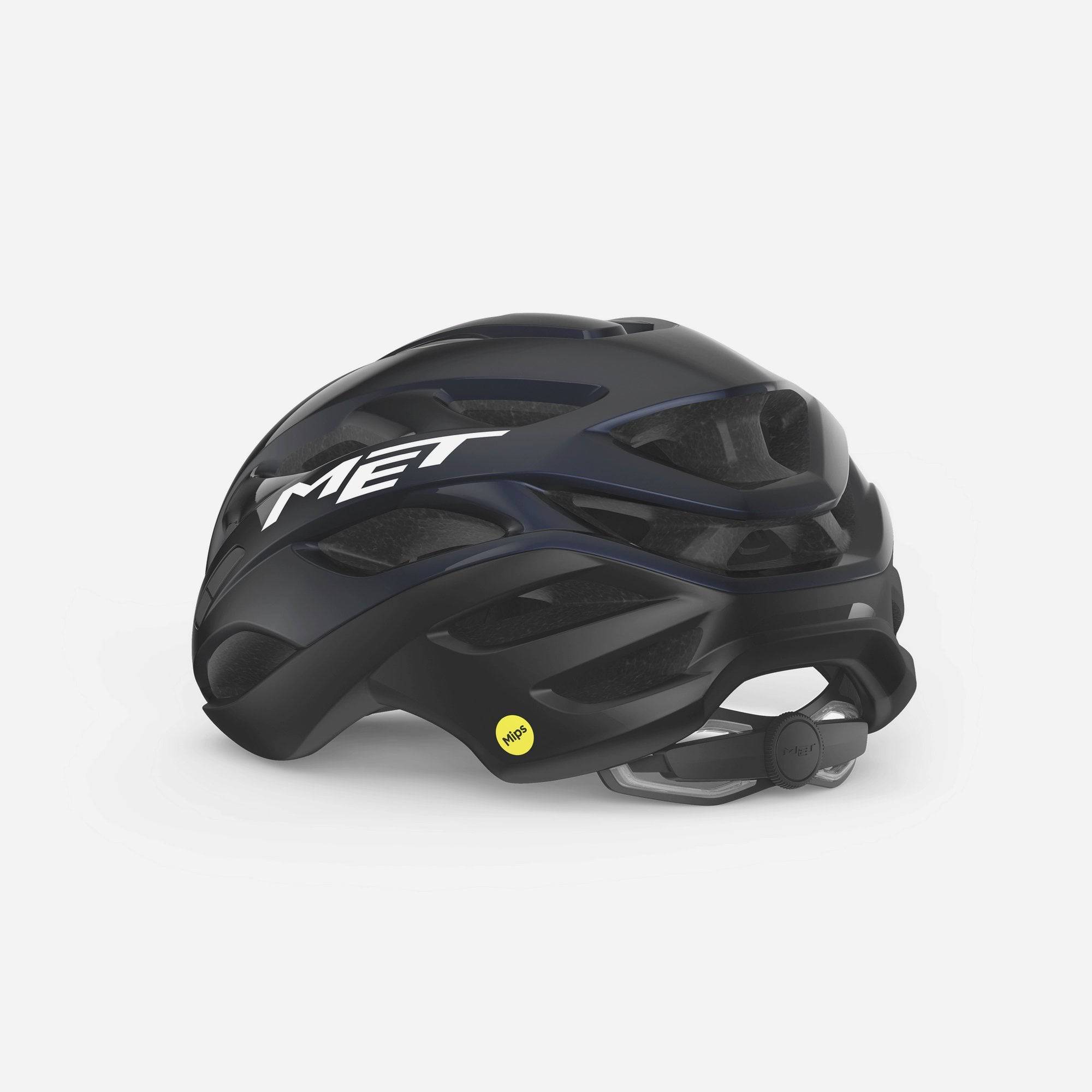 MET Estro MIPS cycling helmet with advanced brain protection and ventilation, shown in a side view with adjustable straps.