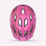 Kids' MET Crackerjack MIPS helmet with rear LED light, extended protection, and adjustable straps, designed for safe cycling.