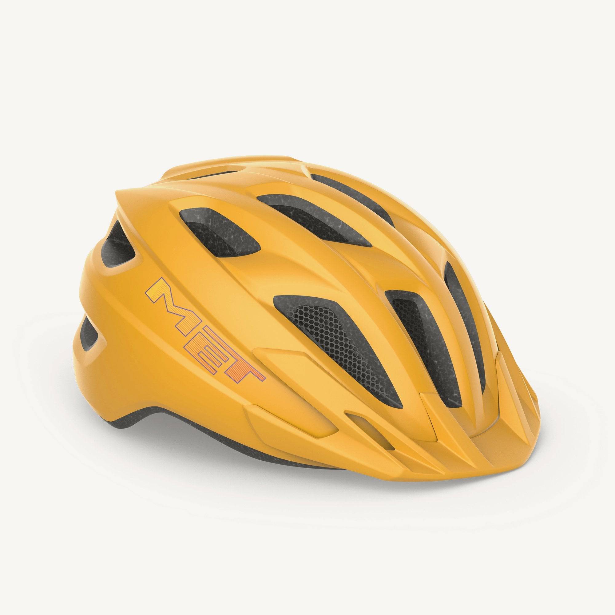 Kids wearing MET Crackerjack MIPS helmet with rear LED light and extended protection for safety during cycling.