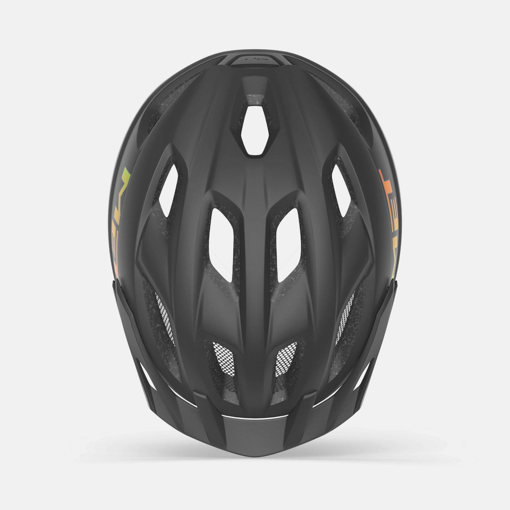 Kids MET Crackerjack MIPS helmet with rear LED light and extended protection for safe cycling, shown from side view.