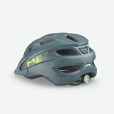 MET Crackerjack kids helmet with integrated LED light, safety straps, and durable construction for children’s outdoor safety.