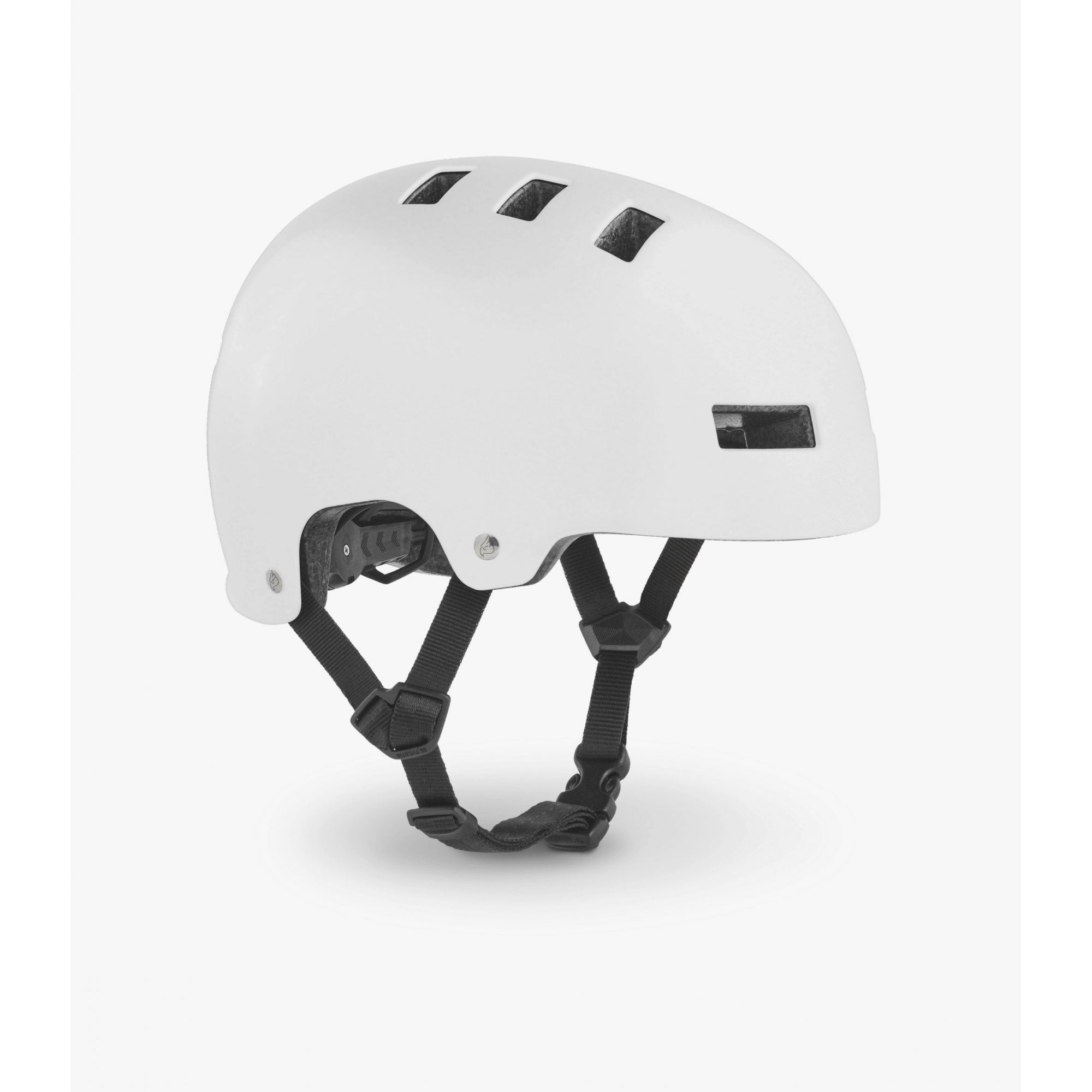 Bluegrass Superbold BMX and dirt jump helmet with adjustable fit system and blue color, designed for safety and comfort.