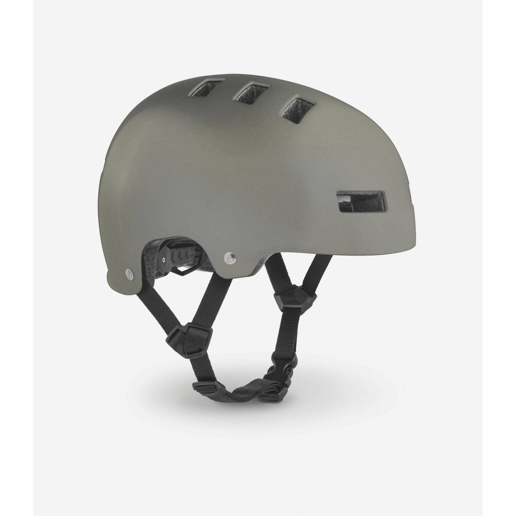 Bluegrass Superbold BMX and dirt jump helmet with adjustable fit system, featuring blue design and ventilation for rider comfort