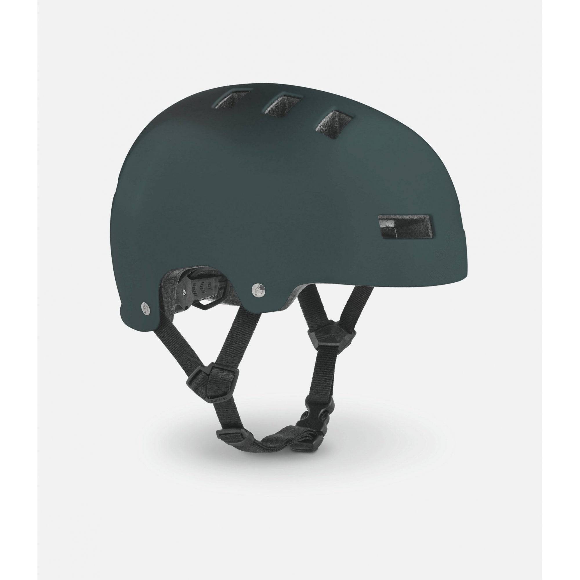 Bluegrass Superbold BMX and dirt jump helmet with adjustable fit system, featuring a blue design and ventilation for riders.