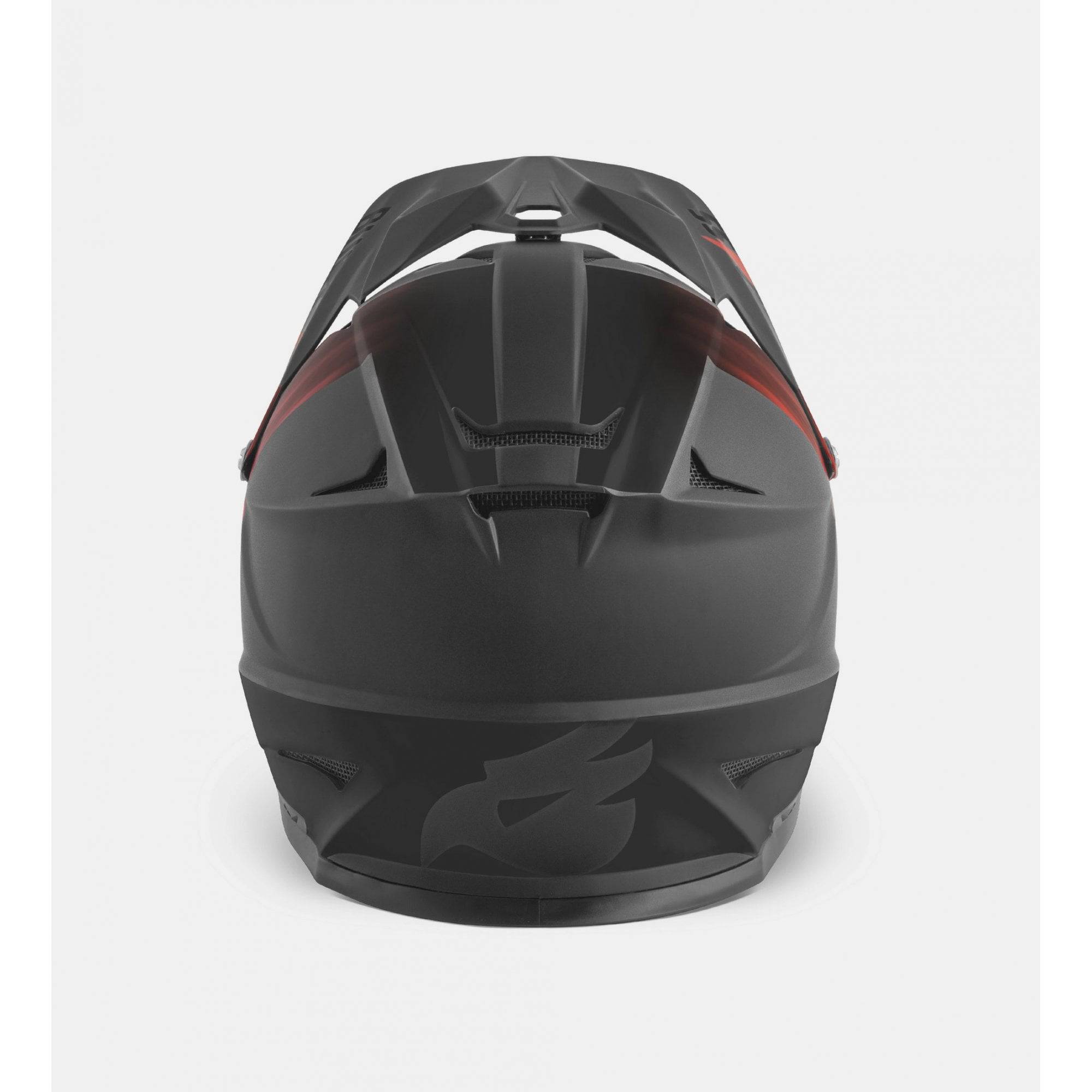 Bluegrass Intox full-face helmet with ASTM chin guard for downhill and BMX riding, blue color, safety-certified helmet.