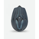 Bluegrass Intox full-face helmet with ASTM-certified chin guard, designed for downhill and BMX riding, in blue color.