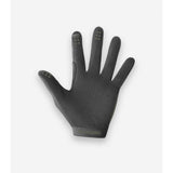 Bluegrass Union mountain bike gloves with touchscreen fingertips and enhanced grip, showing navy blue fabric and reinforced palm padding.