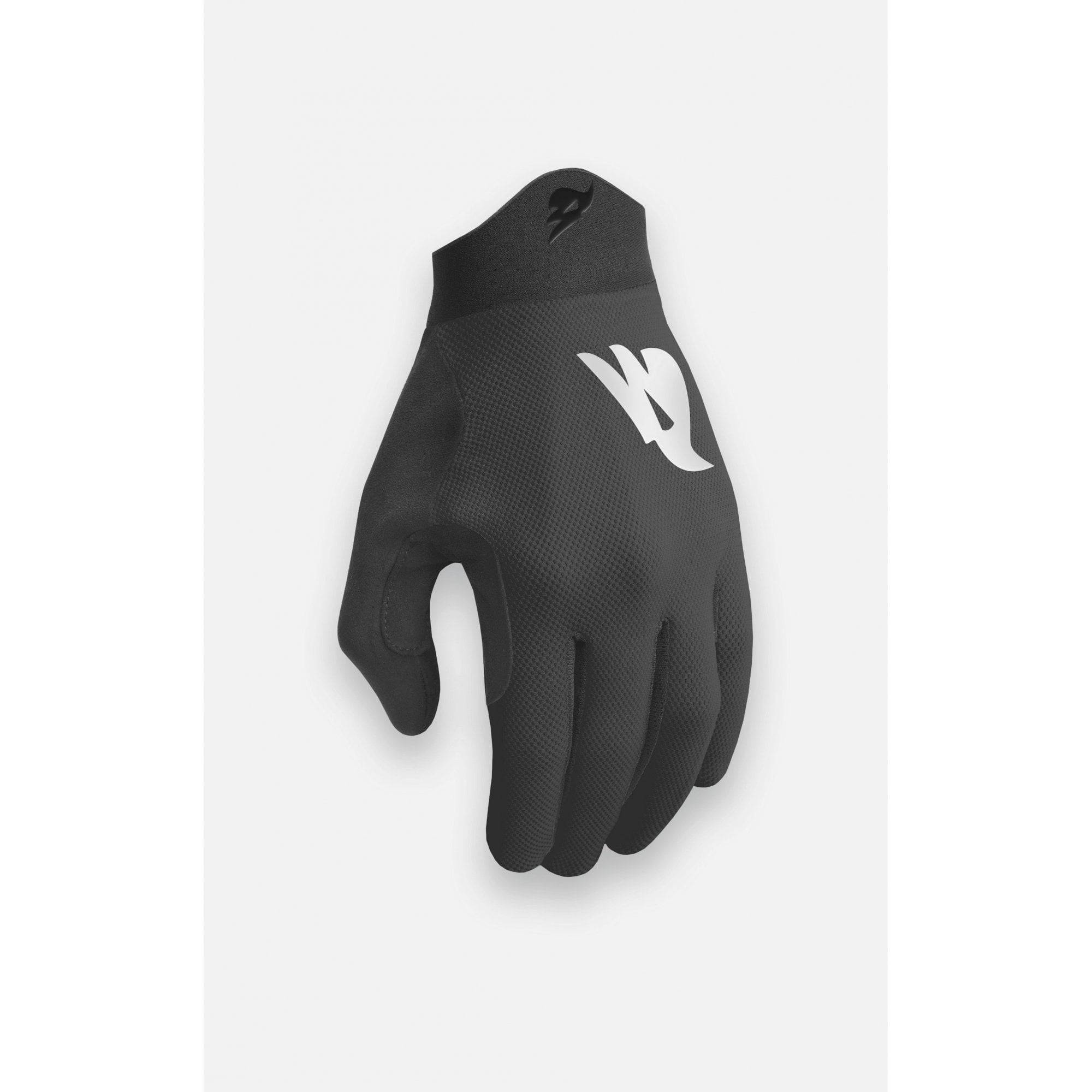 Bluegrass Union mountain bike gloves in blue with touchscreen fingertips and enhanced grip, designed for cycling comfort and control
