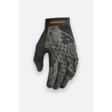 Bluegrass Prizma 3D Mountain Biking Gloves with knuckle protection and touchscreen compatibility, blue color, close-up view