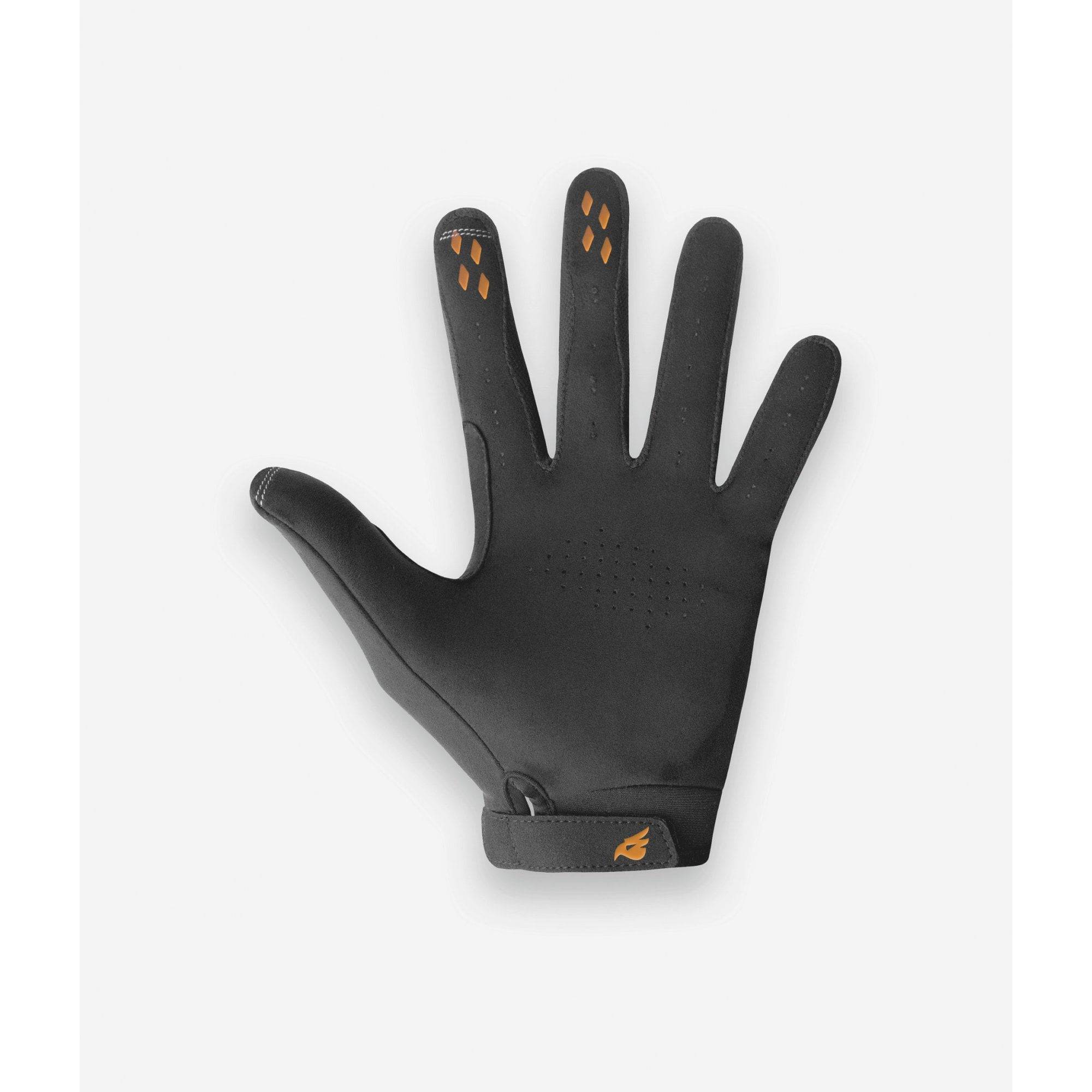Bluegrass Prizma 3D Mountain Biking Gloves with knuckle protection and touchscreen compatibility, blue color, close-up view