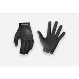 Bluegrass Prizma 3D mountain biking gloves with knuckle protection and touchscreen compatibility, blue color, close-up view