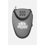 OnGuard Terrier Roller Combo Cable Lock with 3-digit combination, black security accessory for bicycles and gear.