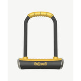 OnGuard D-Lock by Pitbull Locks with 14mm hardened steel shackle, durable bike lock accessory.