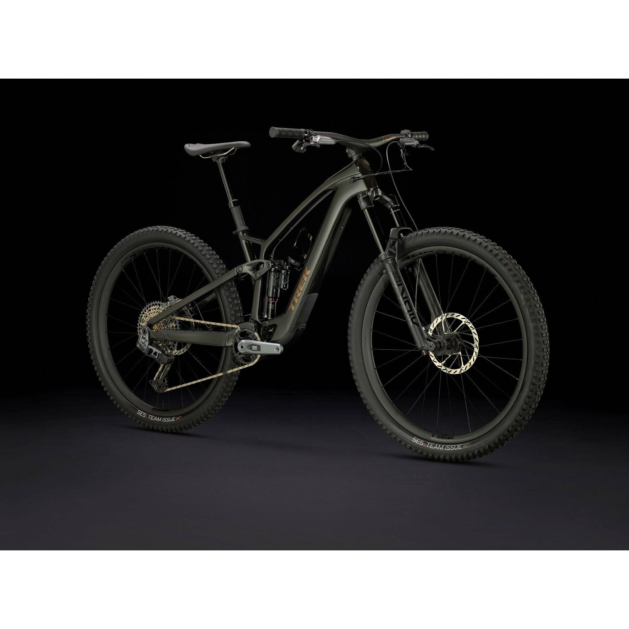 Trek Fuel EXe 9.8 GX AXS T-Type 29er e-Mountain Bike with SRAM wireless shifting and rugged mountain bike frame