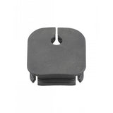 Black Trek Range Boost frame plug for e-bike battery system integration, designed for Trek e-bikes.