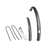 Trek Verve+ front and rear fender set in anthracite, bike mudguards for added protection and style.