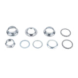 Silver VP Components FP-F501 1-inch threaded bike headset for Trek, compatible with 25.4mm fork, shown on a bike.