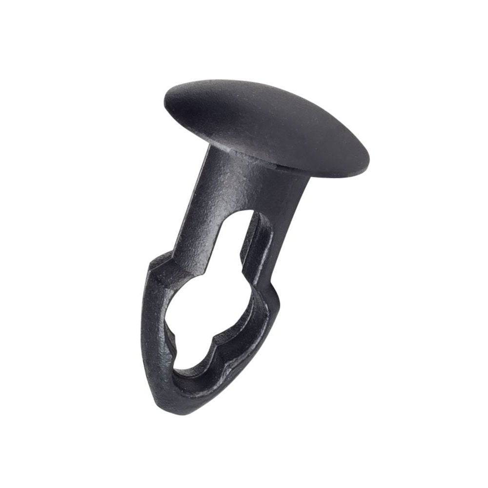 Trek M4 x 13mm black water bottle cage mount nutsert plug, used as a thread protector for unused bottle cage mounts.