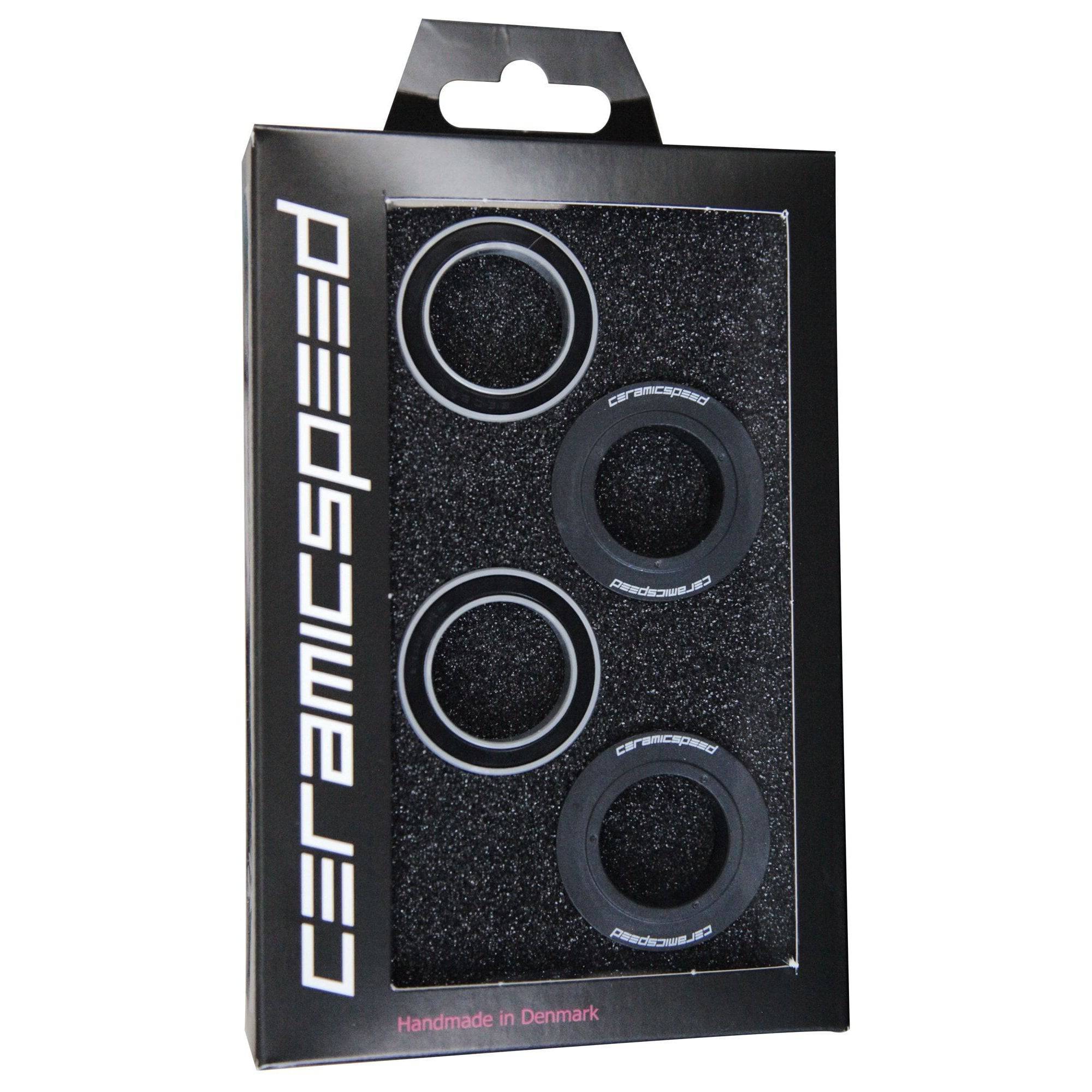 Trek CeramicSpeed Shimano Coated BB90/95 bottom bracket kit in grey, 90mm length, no axle, for bike components.