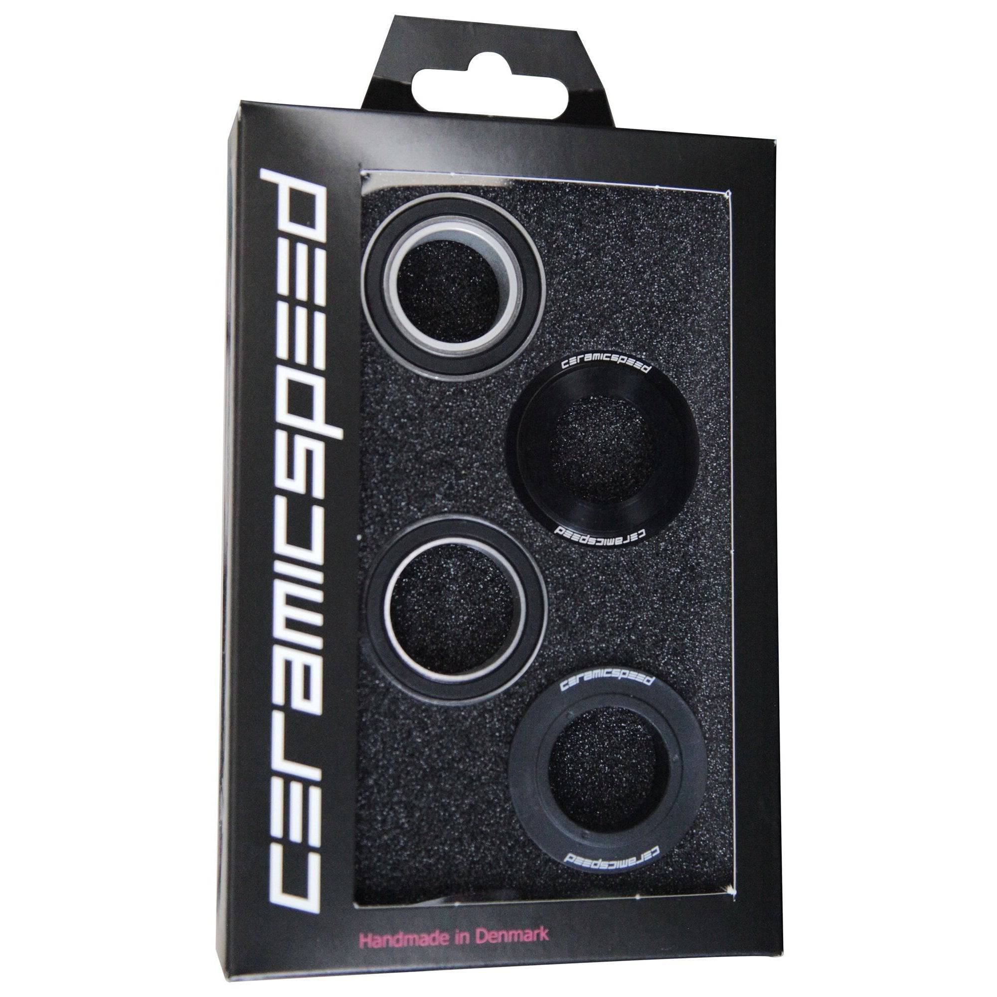 Trek CeramicSpeed SRAM BB90/95 bottom bracket kit in grey, 90mm length, no axle, designed for road bike components.