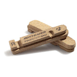 Bontrager Carbon Stop Cork brake pads for Shimano 2-slot carbon rims, brown color, bicycle brake component.