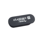 Black Bontrager DuoTrap S cover for Trek Domane carbon road frame framestay, designed to protect and conceal the sensor component.