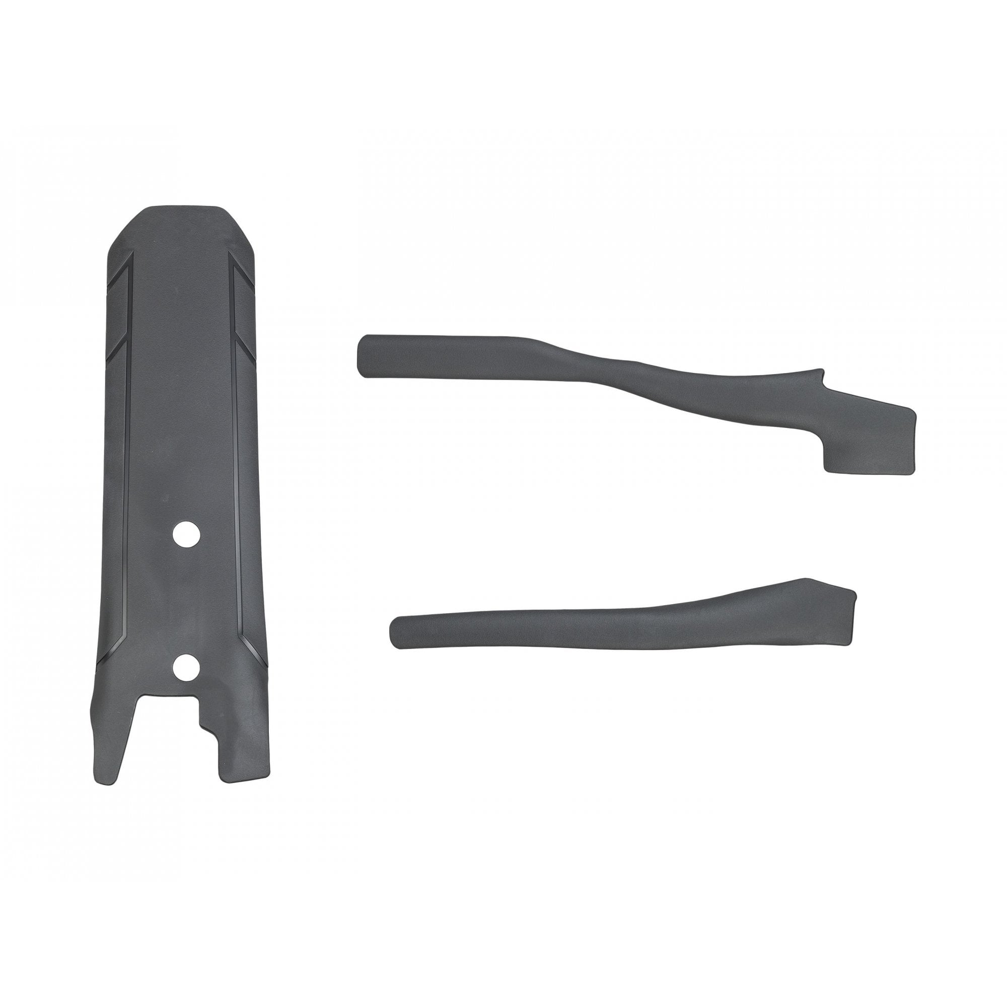Trek Checkpoint Carbon Frame Armour Kit in black, durable protection for bike frames, shown on a bicycle frame.
