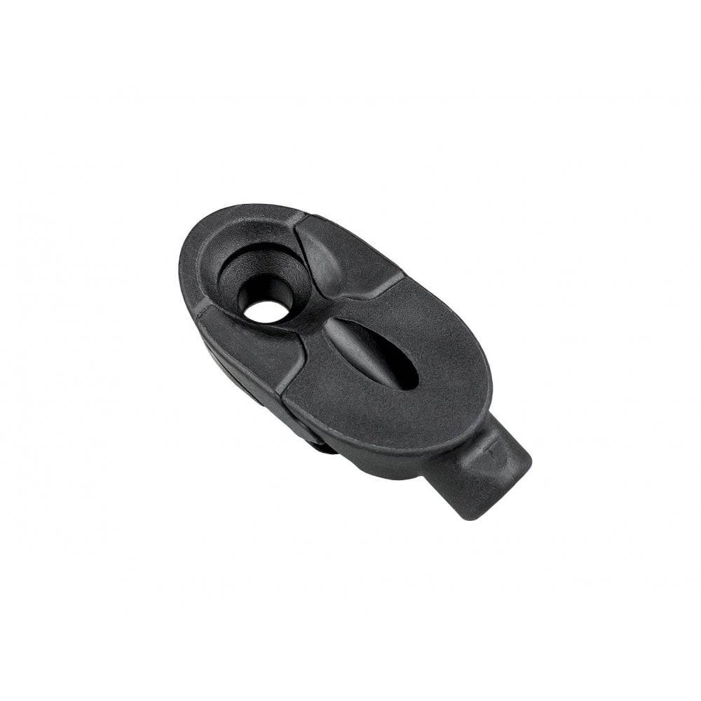 Black Trek Control Freak downtube full-length cable guide for Trek bikes, component part for smooth gear cable routing.