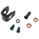 Trek Domane IsoSpeed hardware kit in black, upgrade components for Trek Domane series road bikes, showing installed parts.
