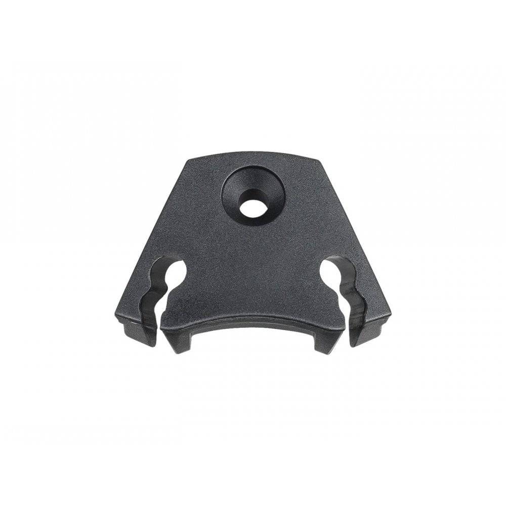 Trek Domane 2020 black top tube cable guide, bike cable management component, mounted on bicycle frame for clean routing.
