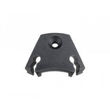 Trek Domane 2020 black top tube cable guide, bike cable management component, mounted on bicycle frame for clean routing.