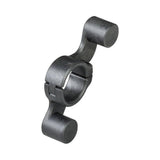 Trek Domane+ black bike light mount bracket attached to bike handlebar, compatible with Trek cycling components.