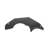 Trek Domane+ black drive side motor cover, protective bike motor guard, designed for Trek e-bike components.
