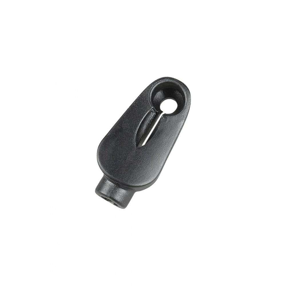 Black Trek downtube entry hole frame grommet for Di2 and Campy EPS wiring, made of durable material, designed for bike frame protection.