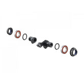 Trek full-suspension ABP convert dropout kit in grey with rear thru axle, compatible bike components for suspension system upgrades.