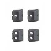 Trek head tube square plug kit with four black frame protection plugs for bicycle component maintenance.
