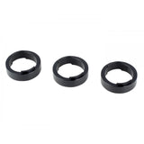 Trek KnockBlock headset spacers 3-pack in black, 10mm for KnockBlock system, bike component accessories, durable and lightweight.