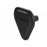 Trek low direct mount front derailleur plate cover in black, designed for seat tube protection on bicycle components.
