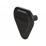Trek low direct mount front derailleur plate cover in black, designed for seat tube protection on bicycle components.