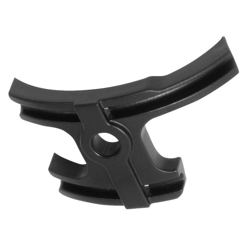 Trek Madone aluminum bottom bracket cable guide in black with bolt for smooth cable routing on bike components.