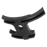 Trek Madone aluminum bottom bracket cable guide in black with bolt for smooth cable routing on bike components.
