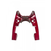 Trek Madone SLR front brake cover in Rage Red and Dnister Black, bike component protection accessory.