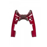 Trek Madone SLR front brake cover in Rage Red and Dnister Black, bike component protection accessory.