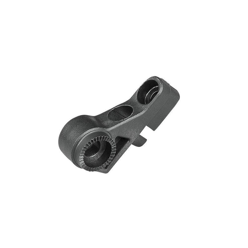 Trek Madone SLR rear reflector and Bontrager Flare light bracket in black, showing bike component mounted on a bicycle.