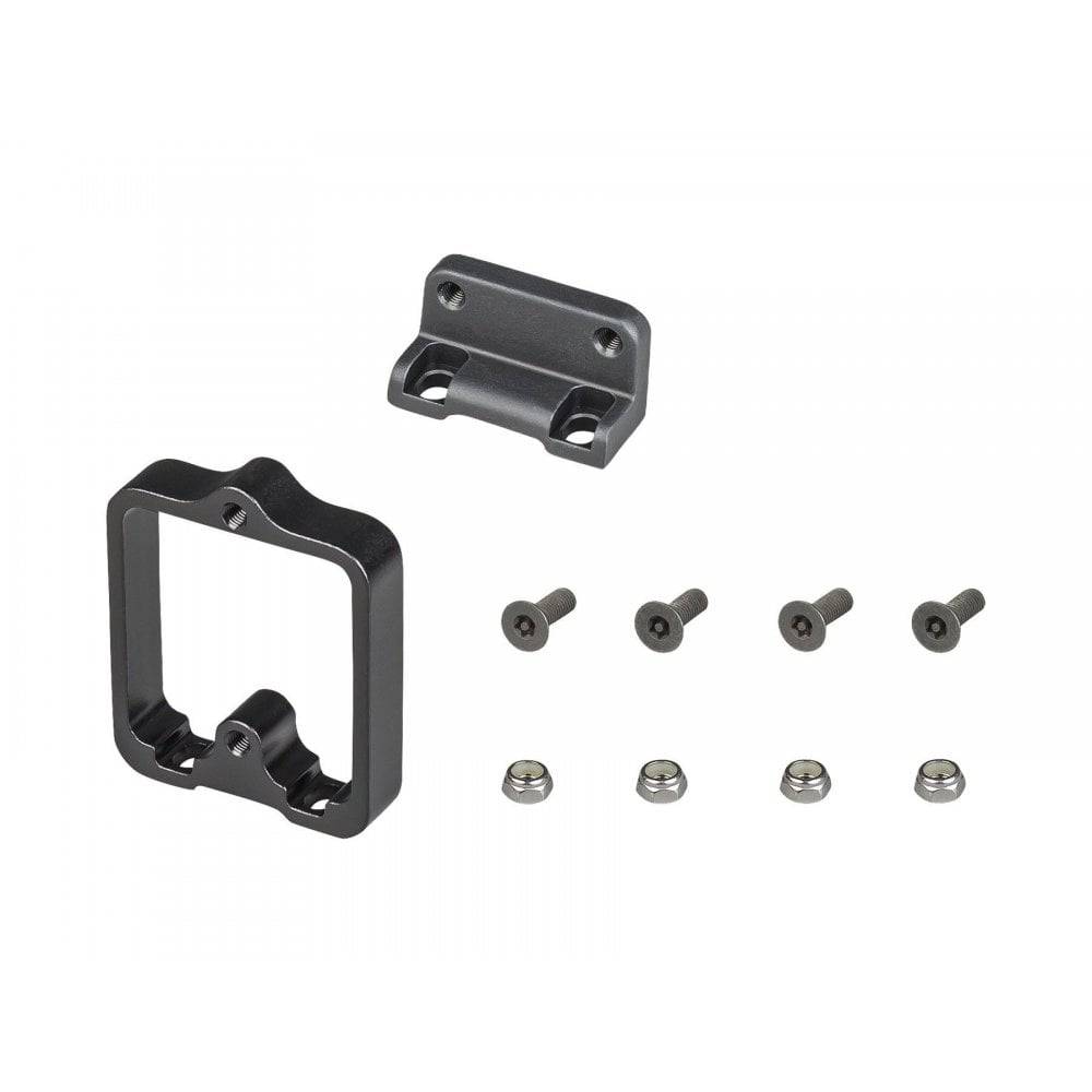 Black Trek Powerfly 2019 battery mount baseplates, secure fit replacement components for e-bike battery installation.