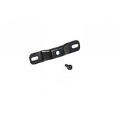 Trek Powerfly+ black fender bracket for durable mudguard support, one size, bicycle component, shown in black.