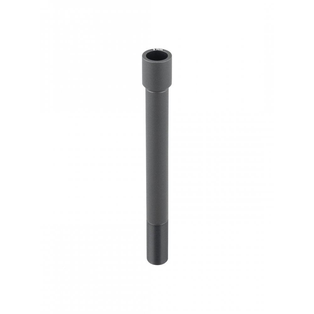 Black Trek Speed Concept steering axle for 2014 model, large size, bike component, close-up view of the bike part.