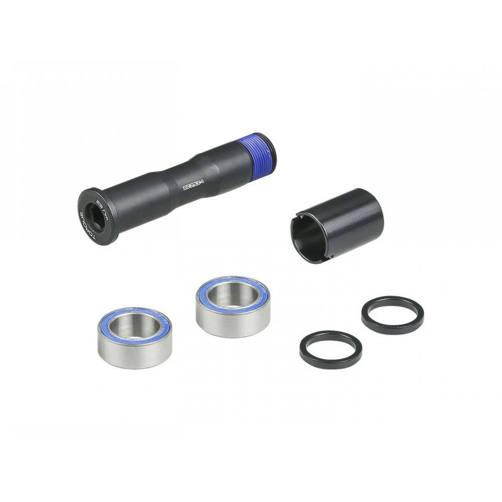 Trek Supercaliber 29 main pivot kit in black for suspension upgrade and replacement, showing detailed component parts.