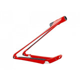 Trek Supercaliber 29 small swingarm assembly in black and radioactive red for 29-inch mountain bike components.