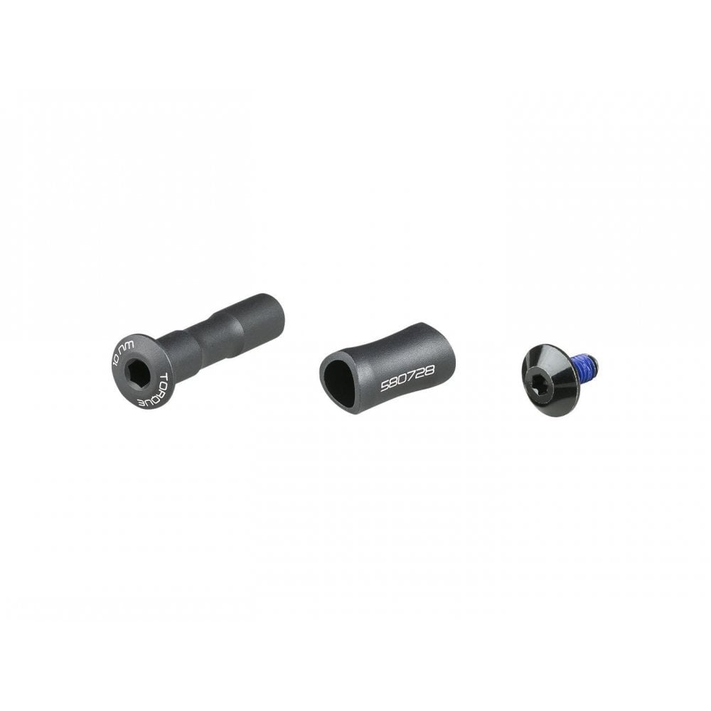 Trek Supercaliber 29 rear suspension mounting hardware kit in black, includes components for rear strut installation.